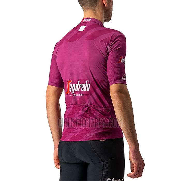 Giro D'italy Cycling Jersey Bib Short 2021 Men Short Sleeve Fuchsia